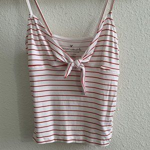 American Eagle Striped Tie Tank Top Cami XXS